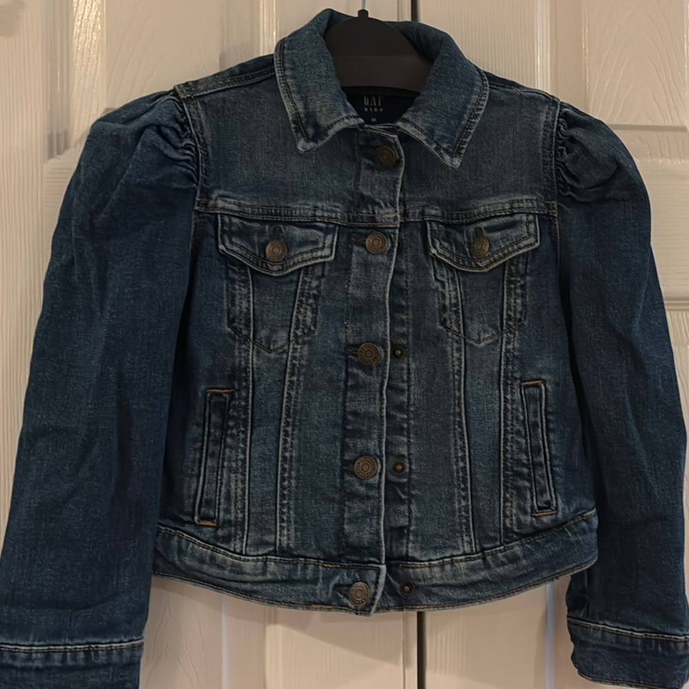 Girls Denim Jacket - Dark Blue Jean Jacket